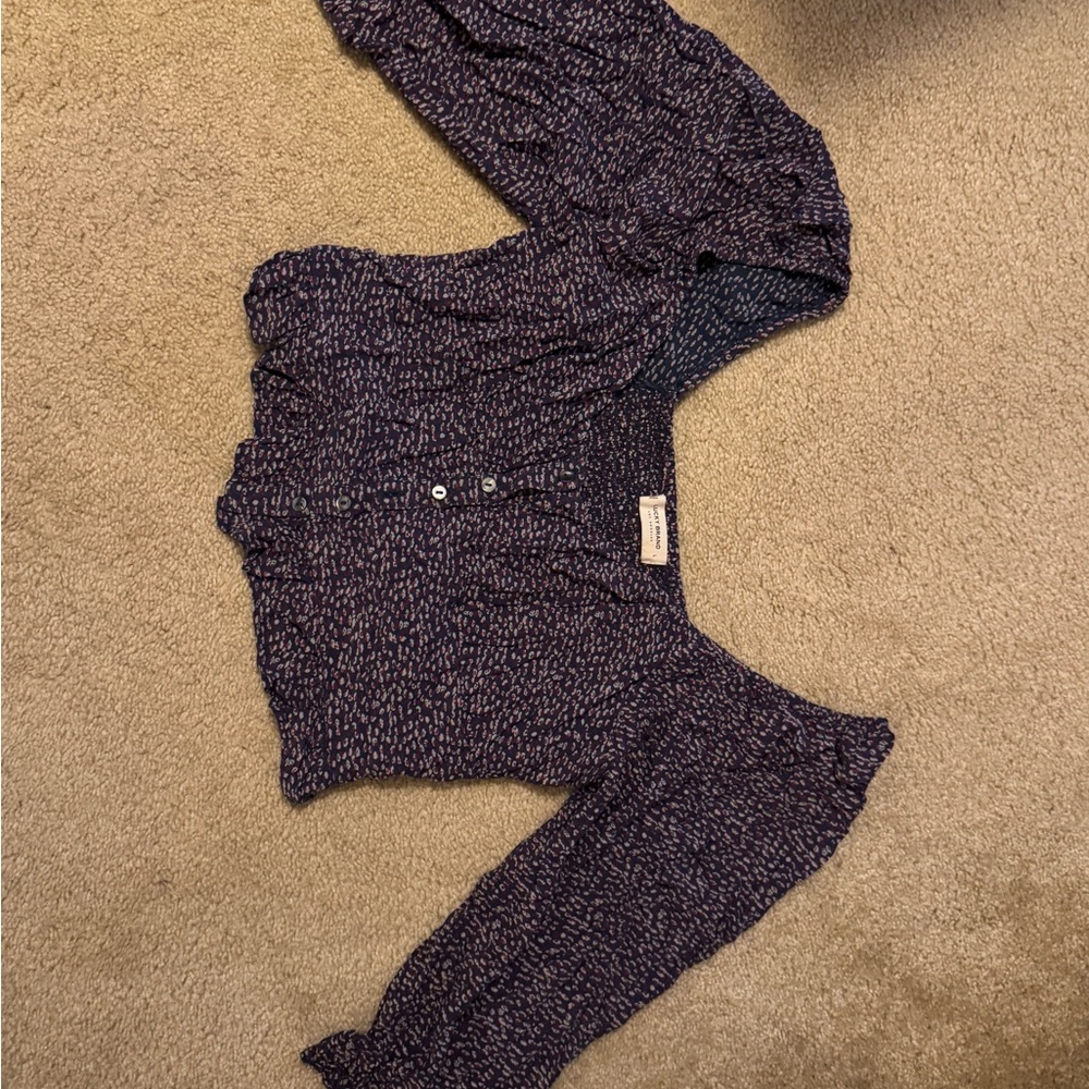 Lucky Brand Floral Button-Up Top